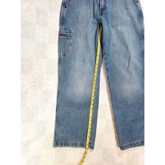 Levis Vintage Y2K Cargo Jeans Denim Wide Leg Utility Pocket Size 10 - Picture 11 of 16